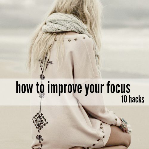 how to improve your focus