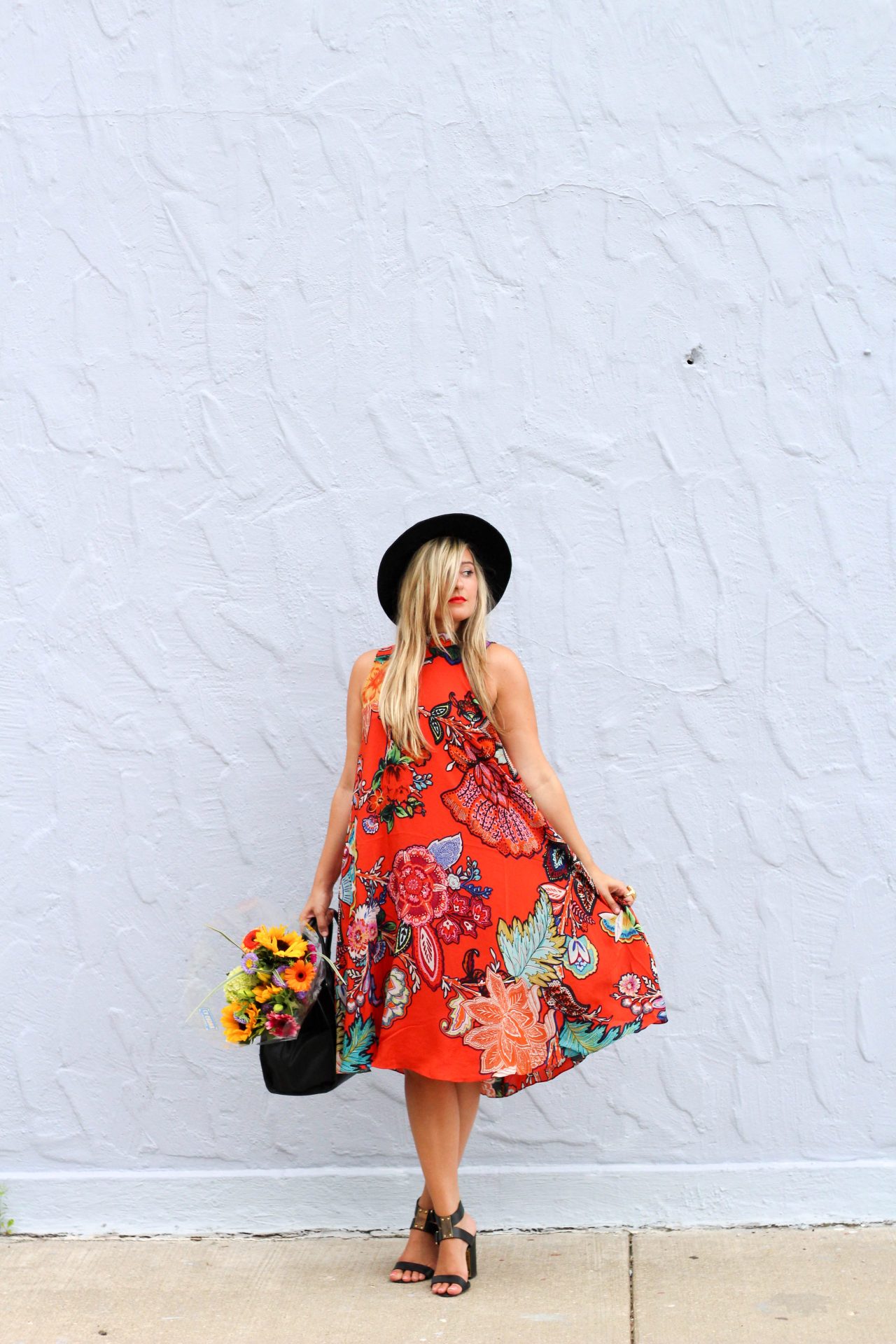 red anthropologie  dress