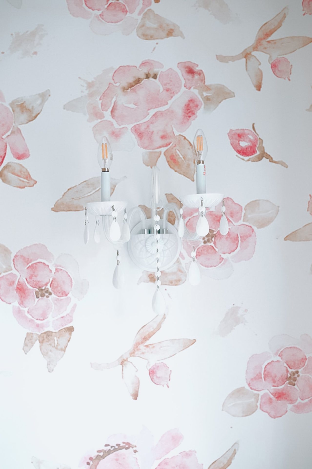 floral wallpaper nursery