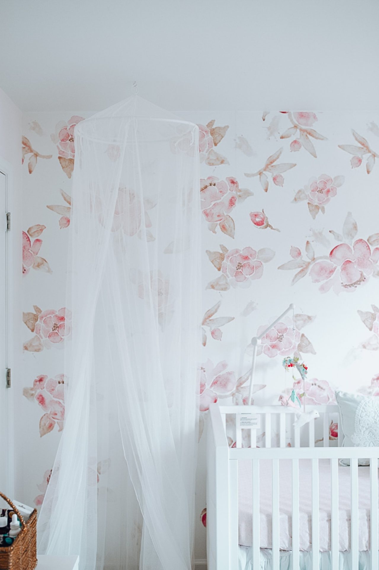 floral wallpaper nursery