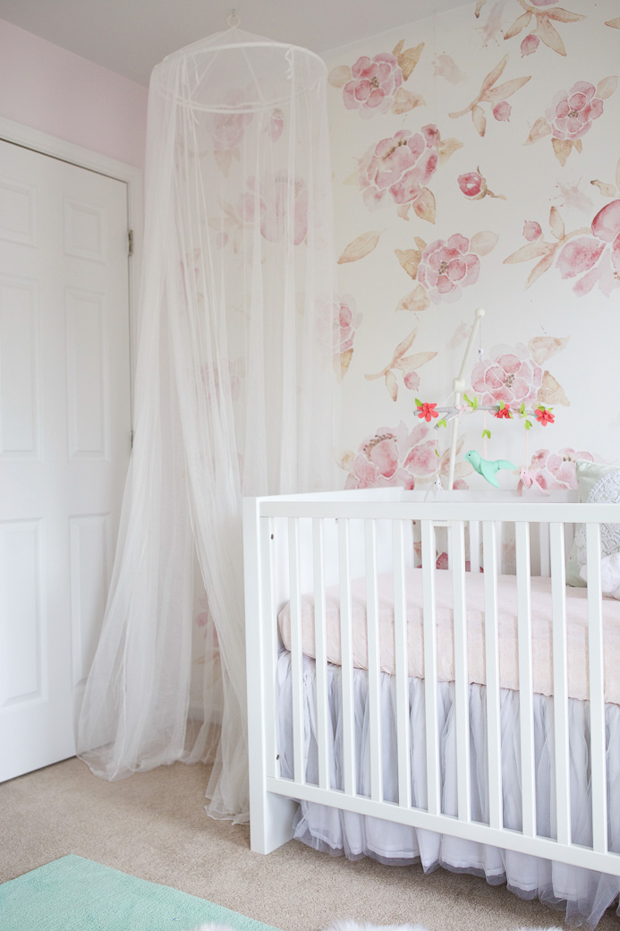 Floral Wallpaper Nursery Baby Girl Nursery Ideas