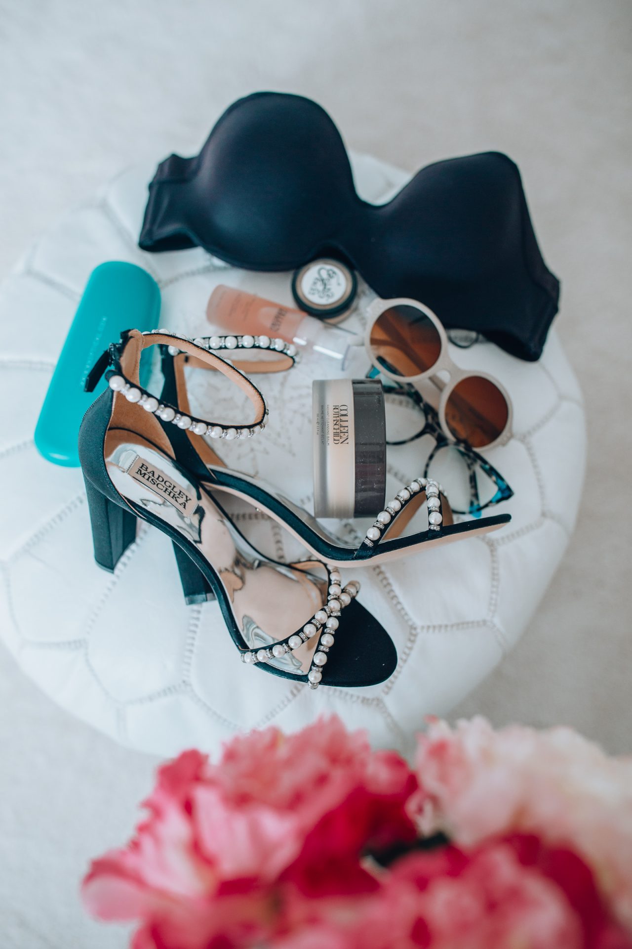 Chicago style blogger shares 6 spring items that shes currently loving, including: rothschild beauty, badgley mischka pearl shoes, vegan makeup & more!