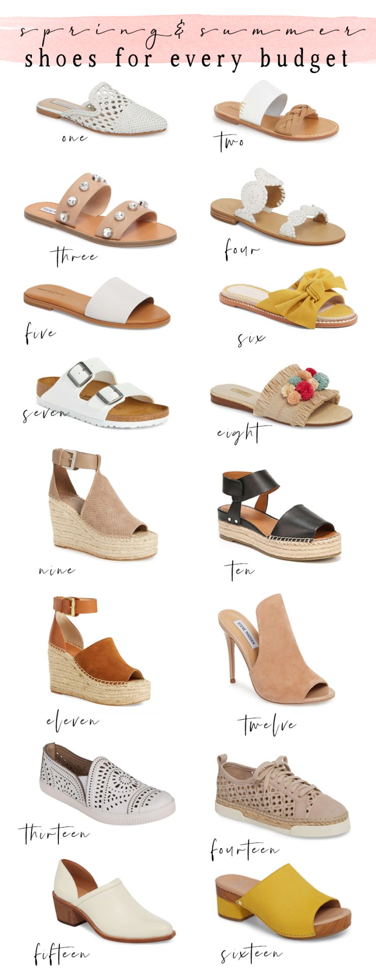 Spring and Summer Shoes for Every Budget | Happily Inspired