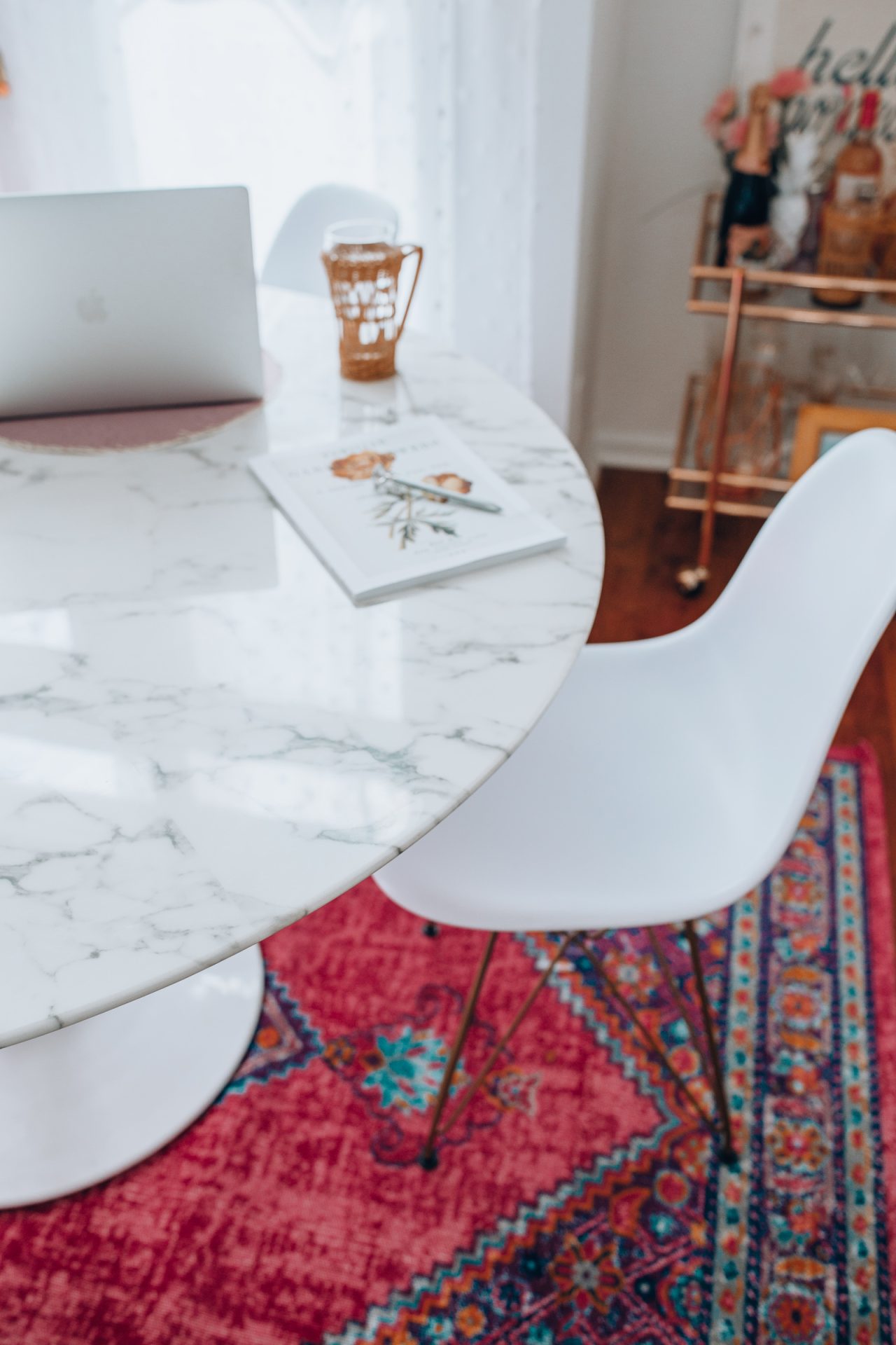 White Marble Kitchen Table