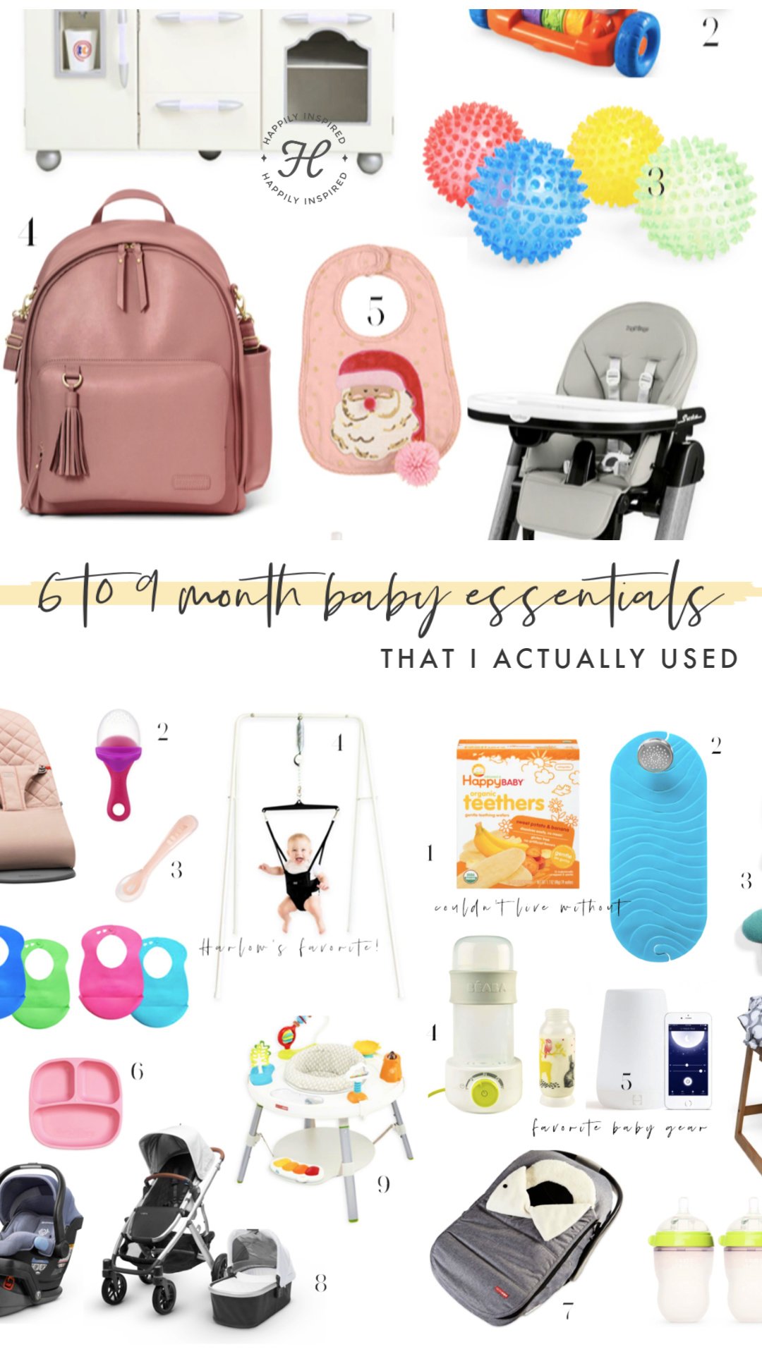 6 to 9 month baby essentials