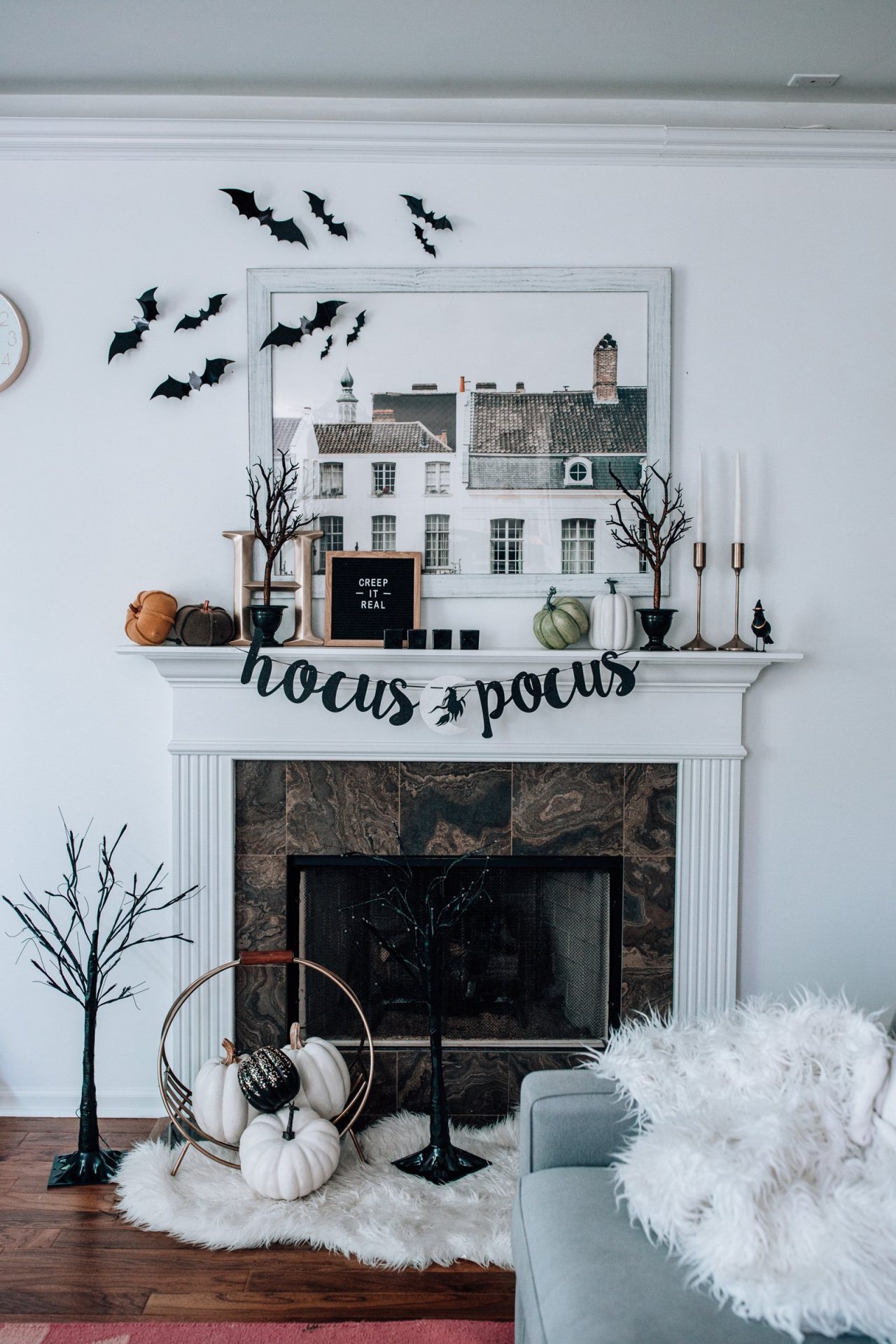 fall mantel decor