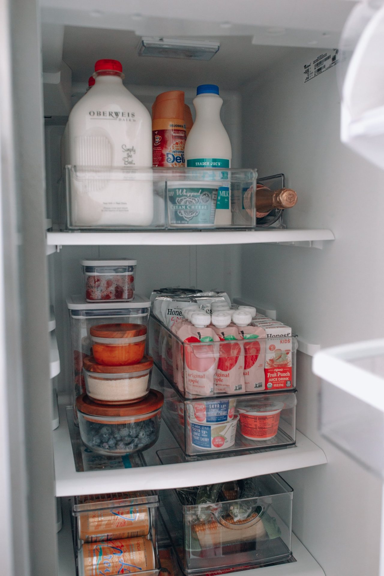 fridge bins and storage