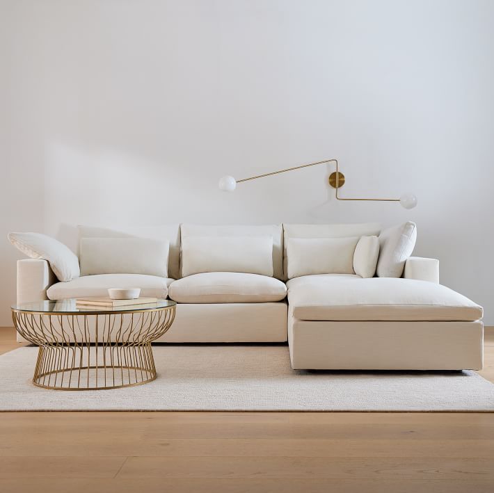 white modular sectional