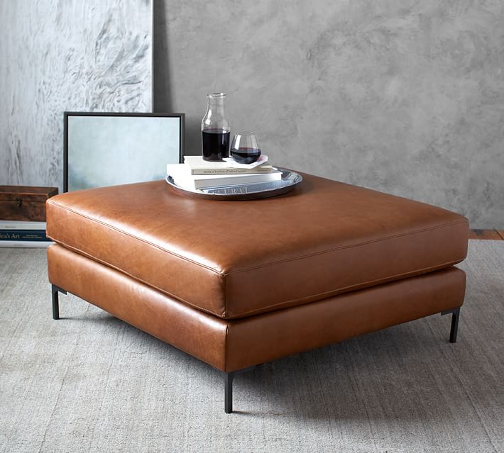 10 Unique Leather Ottoman Coffee Table Designs