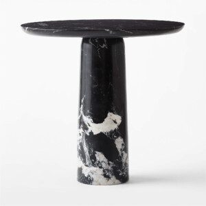 black marble round dining table