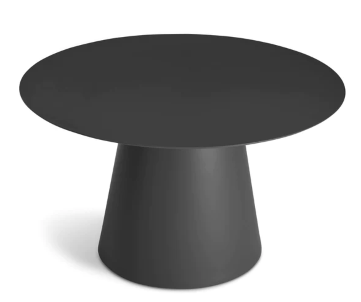 black modern dining table