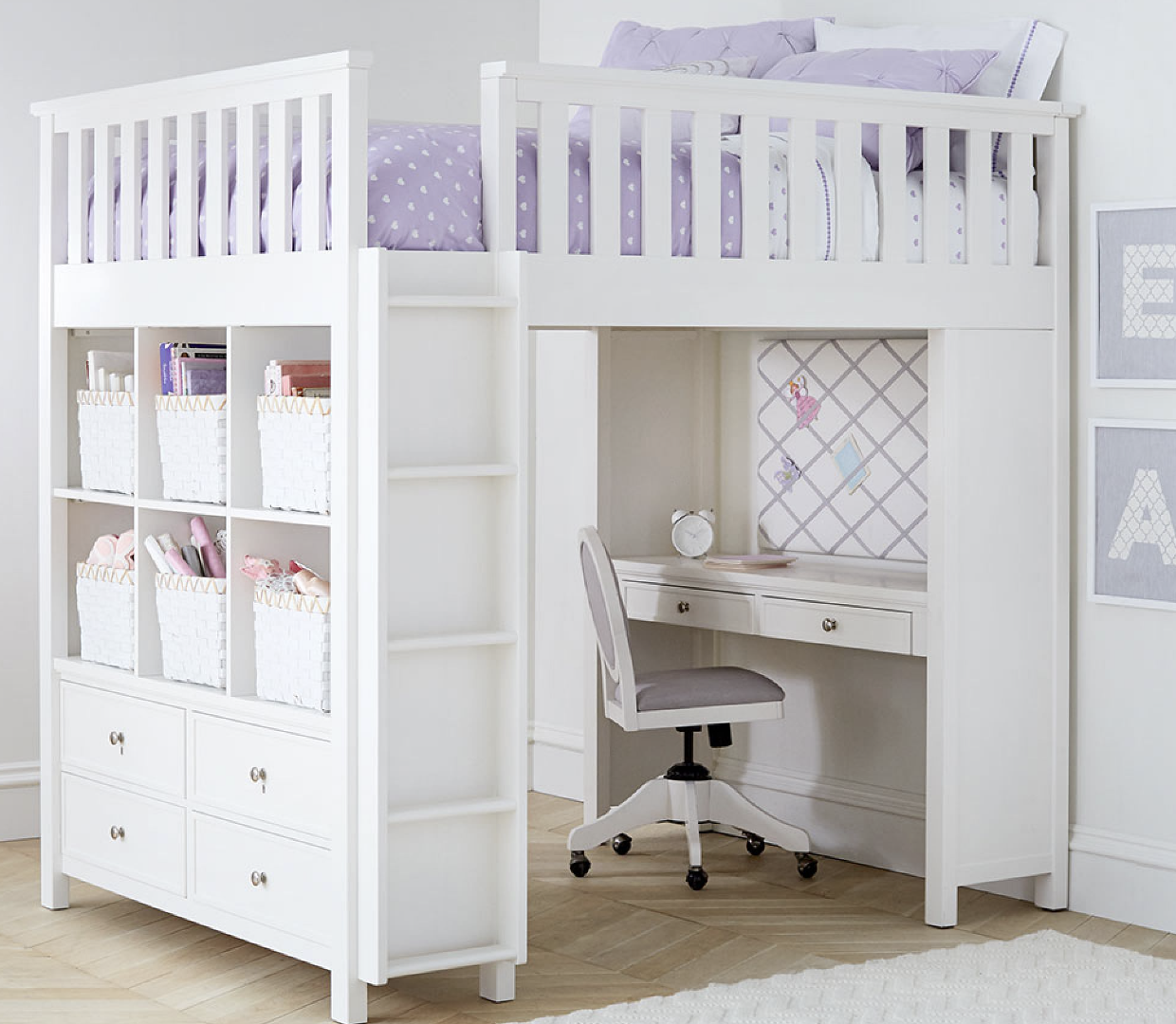 loft bed with desk