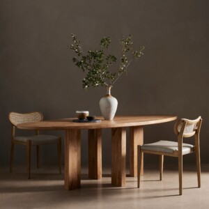 oval dining table