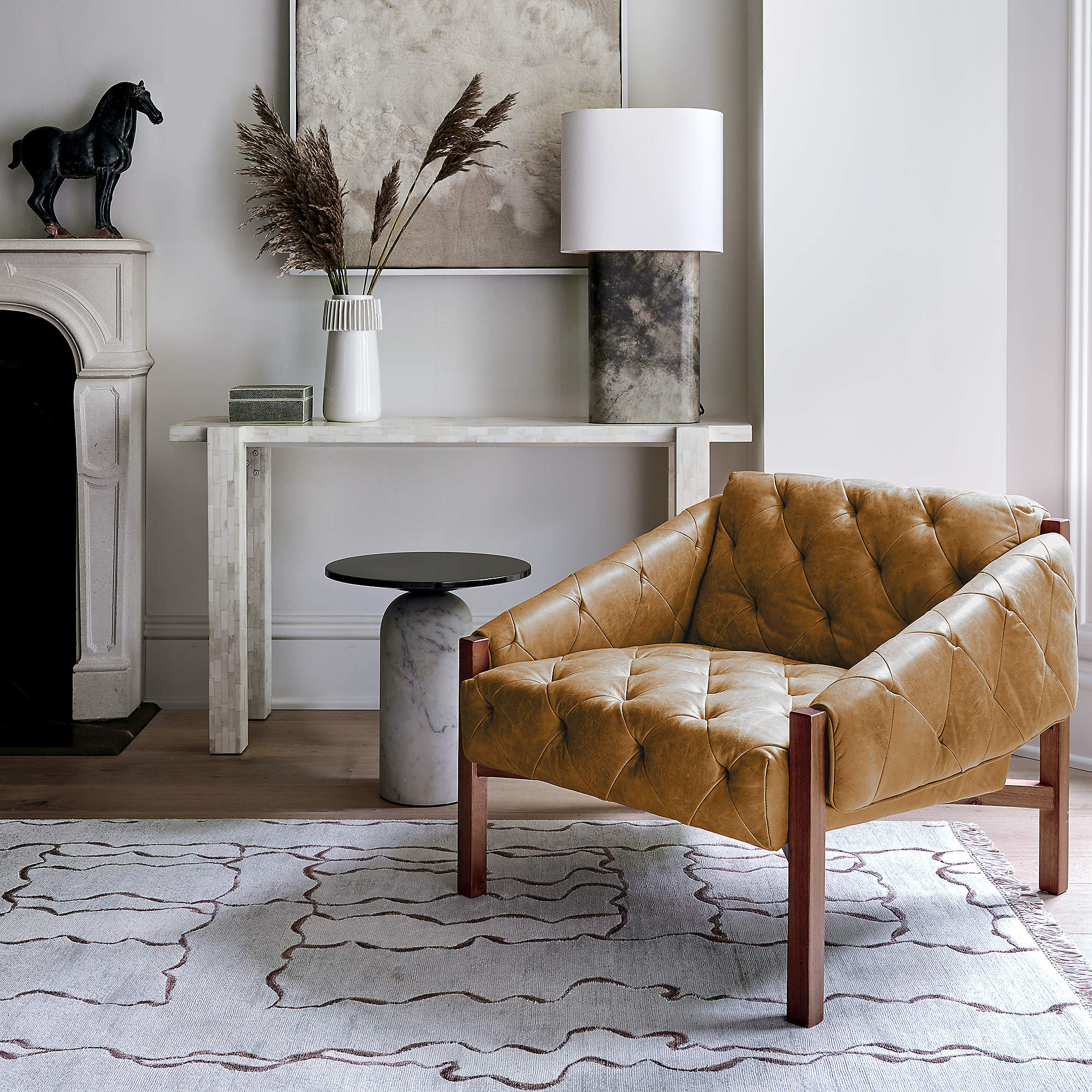 29 Brown Leather Chairs for Every Design Style Happily Inspired
