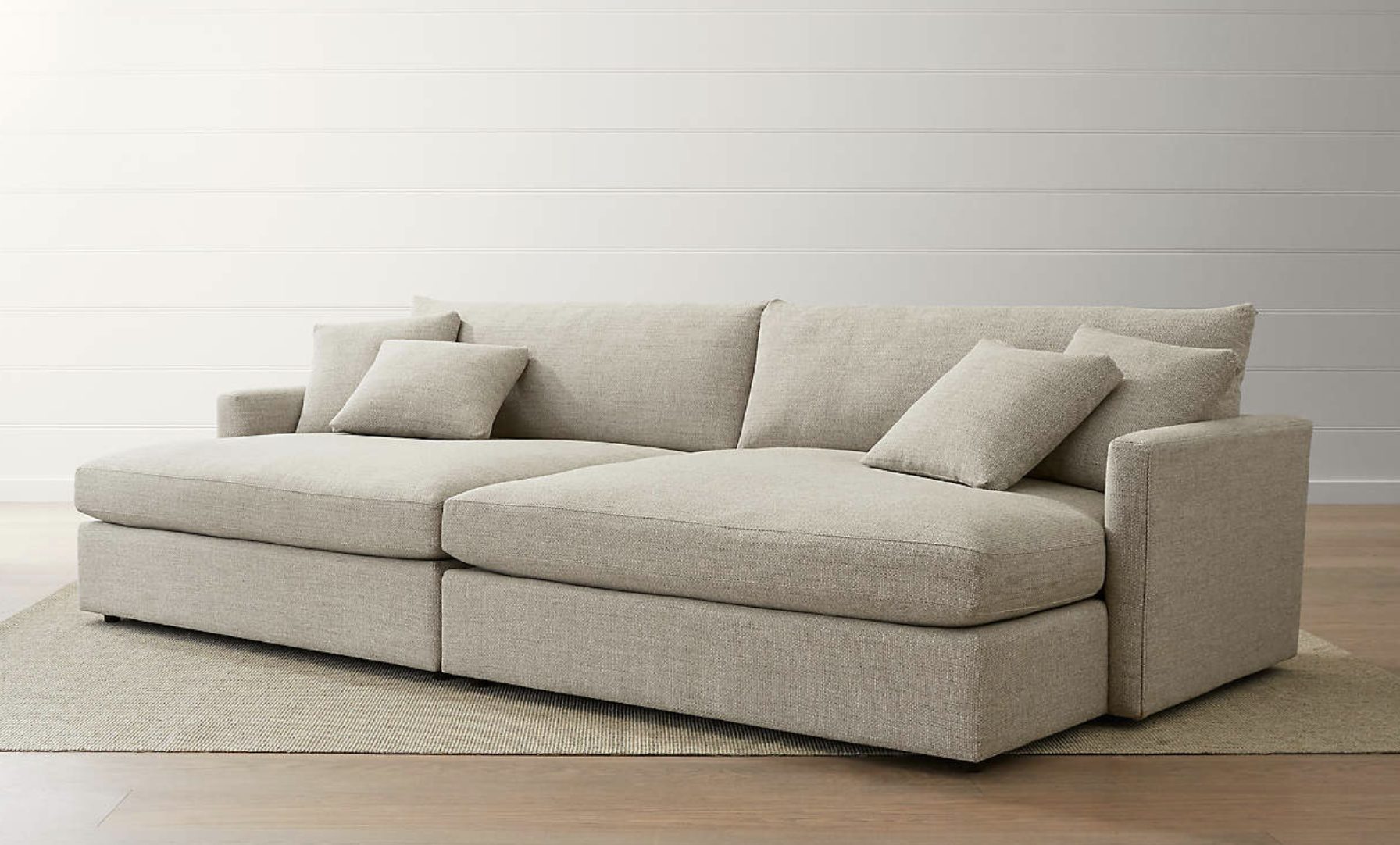 grey Extra Deep Sectional sofa