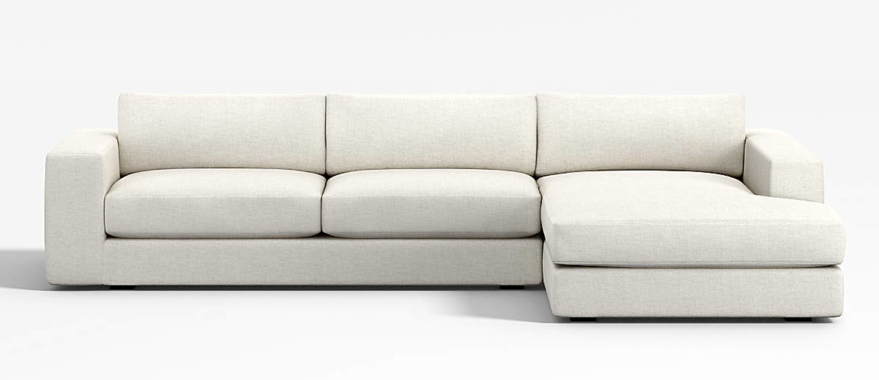 white extra deep sectional sofa