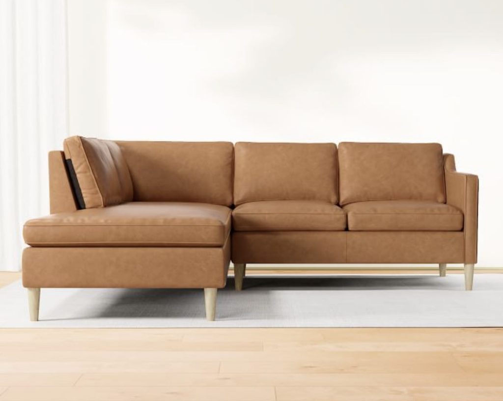 10 Brown Leather Sectionals That are Stunning Happily Inspired