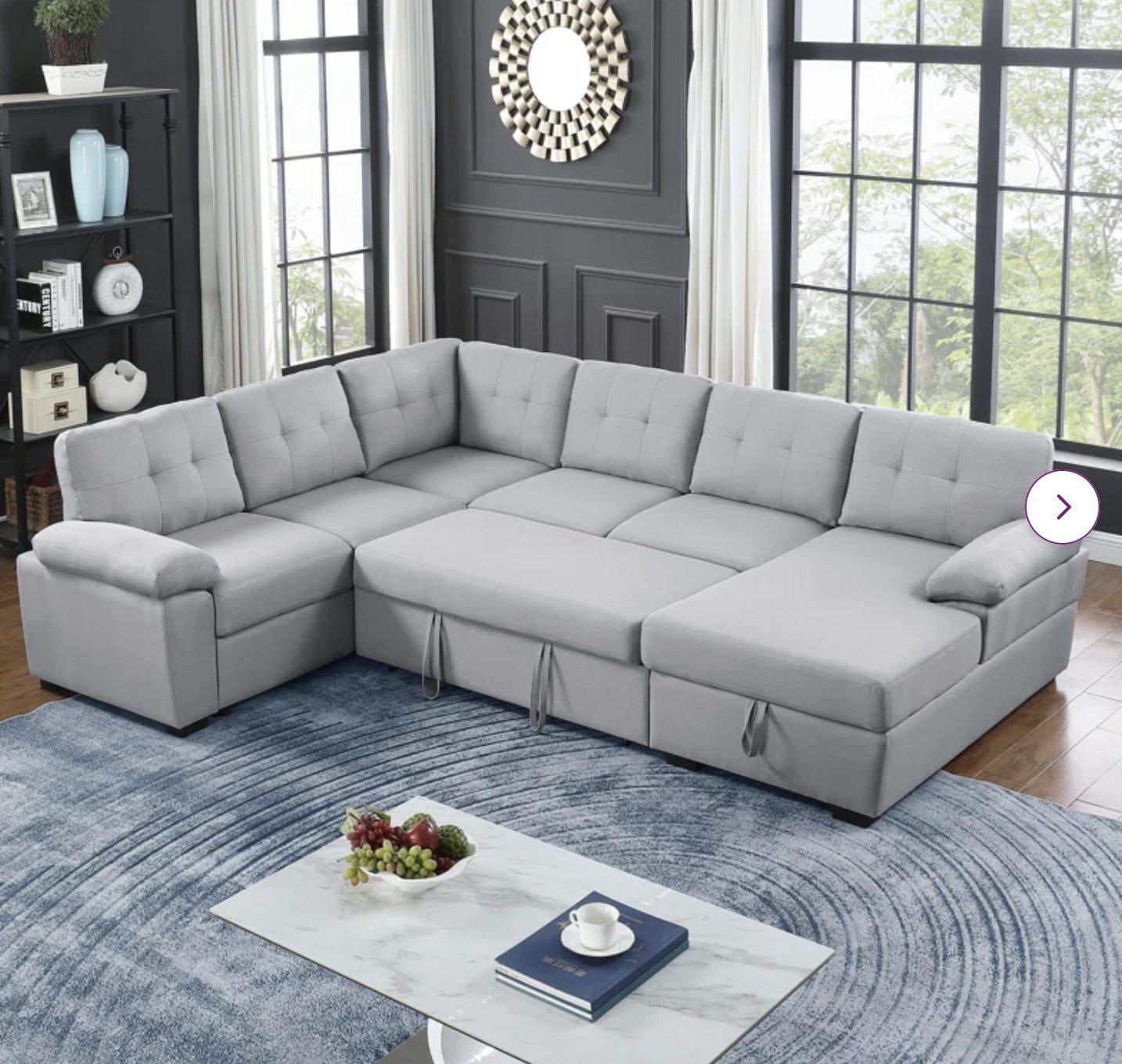 sectional couch with pull out bed