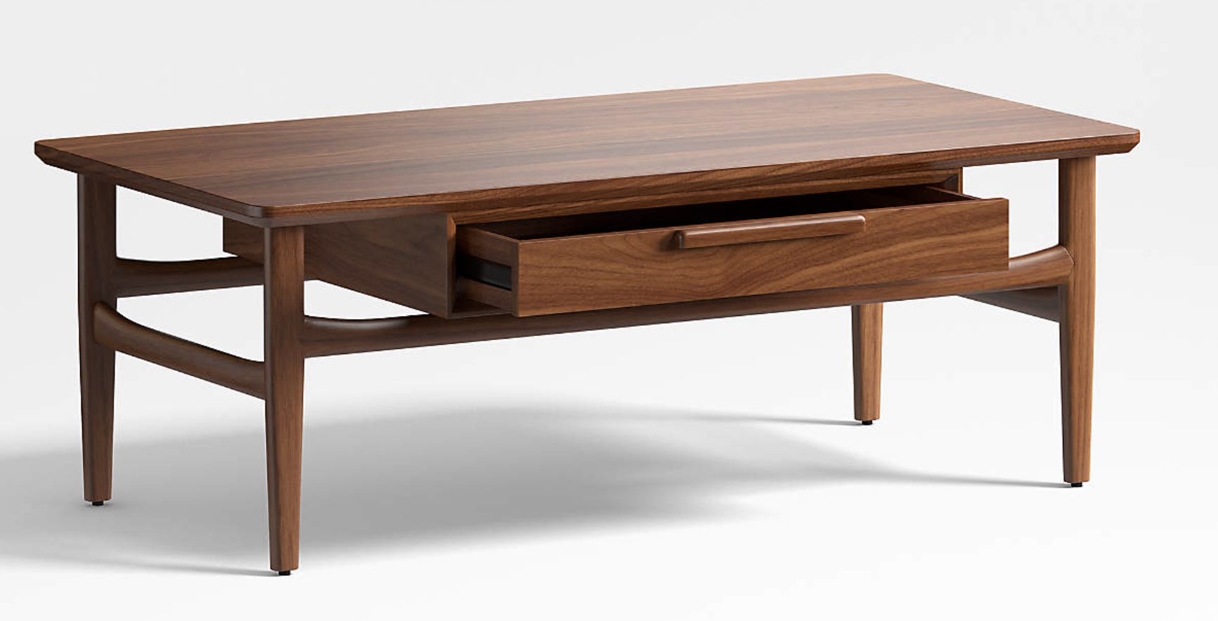 wood coffee table with storage