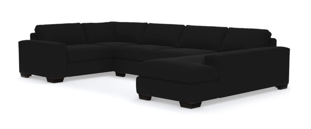 black sectional couch