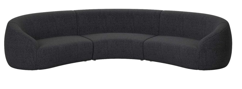 black sectional couch