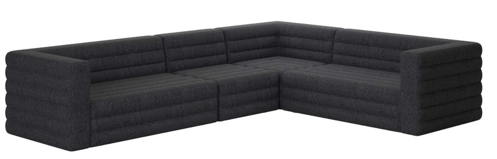 black sectional sofa