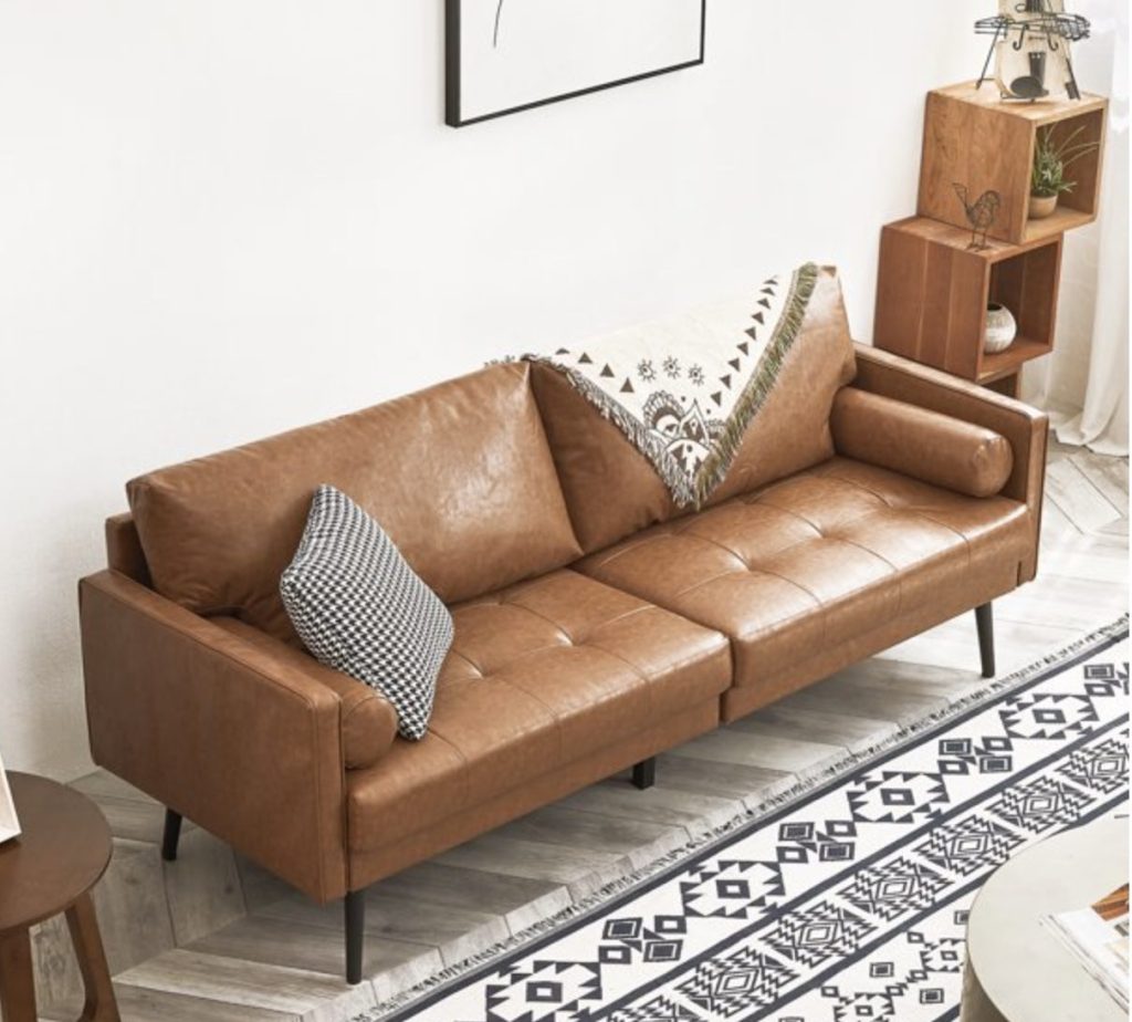 leather sofa