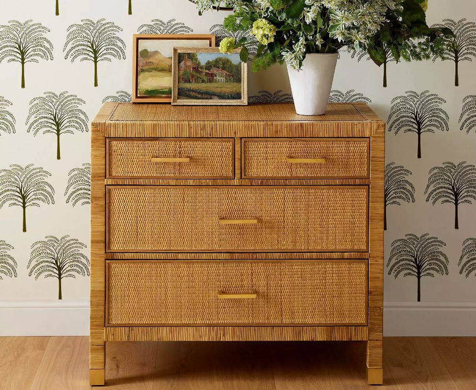 rattan dresser