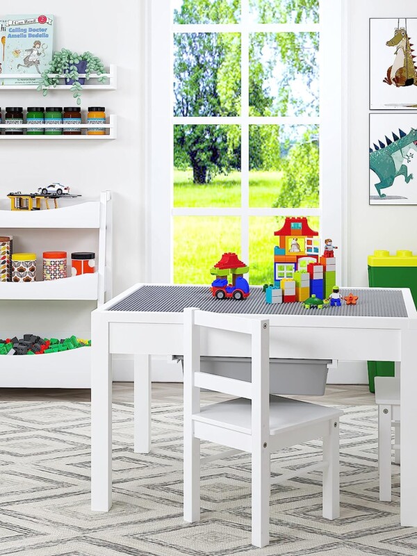 white lego table