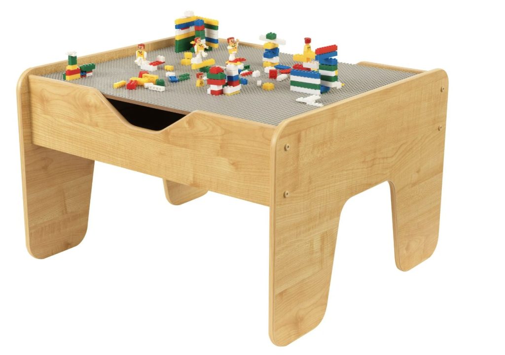 wooden lego table
