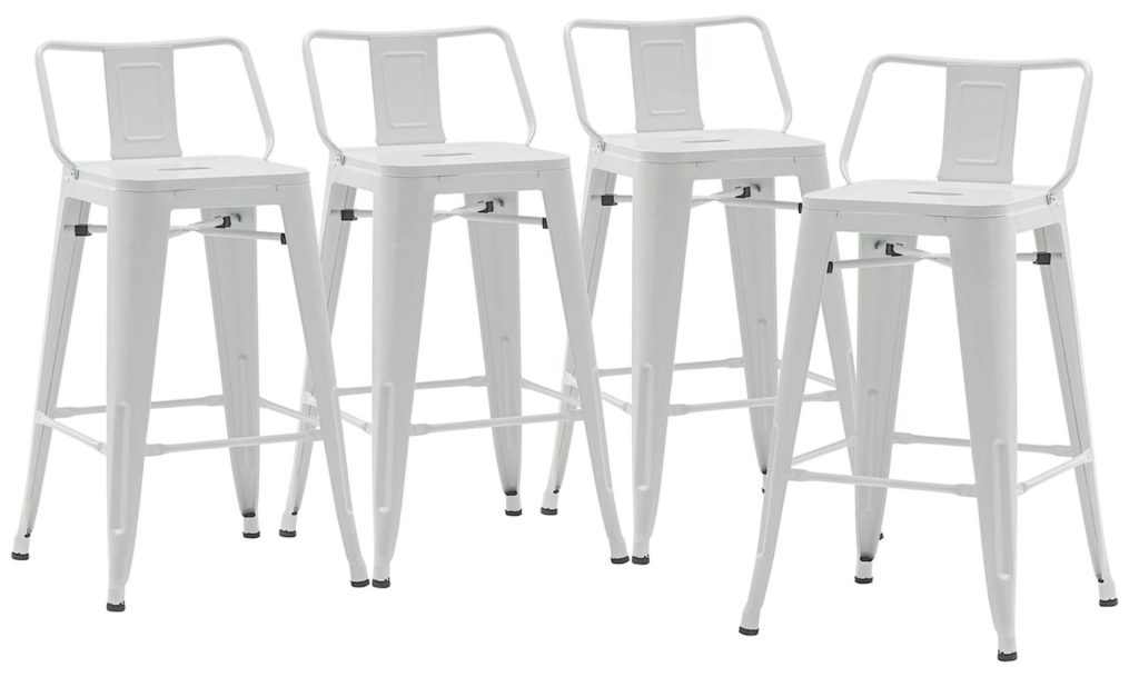 white bar stools set of 4