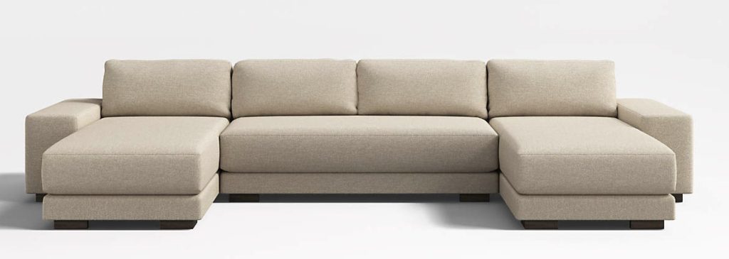 double chaise sectional 