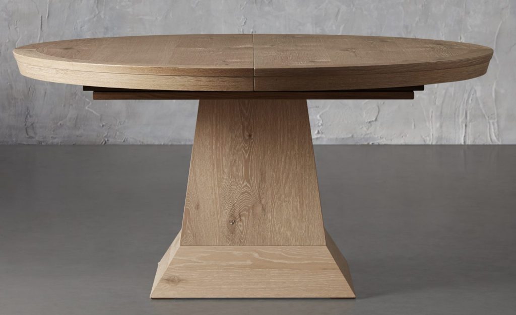 round extendable dining table