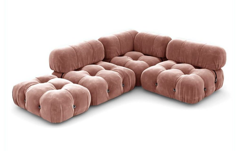 pink bubble couch