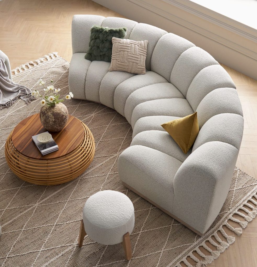 curved bubble sofa