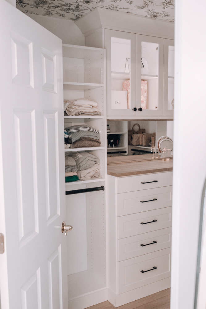 custom oak closet
